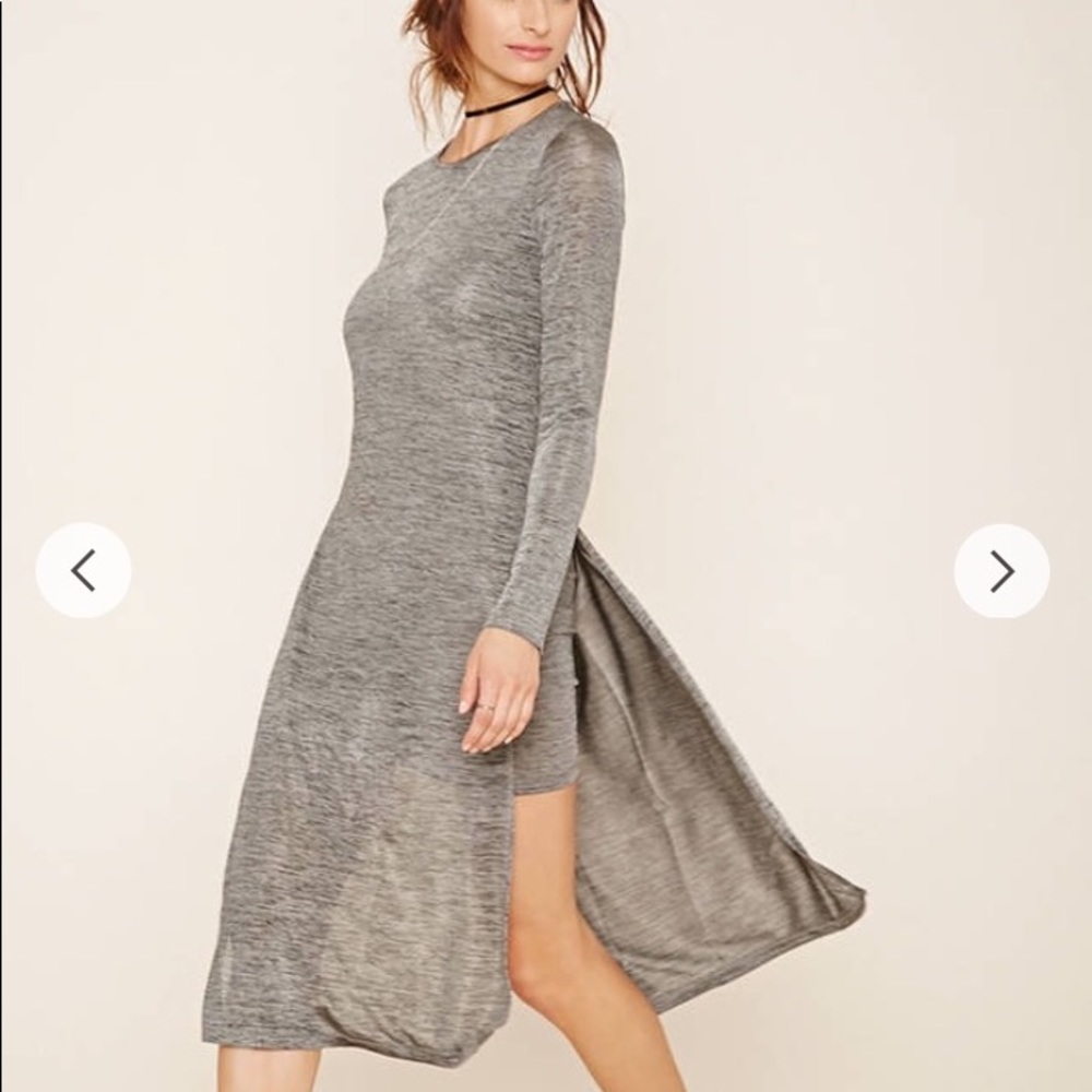 Contemporary Layered Stretchy Marled Dress forever